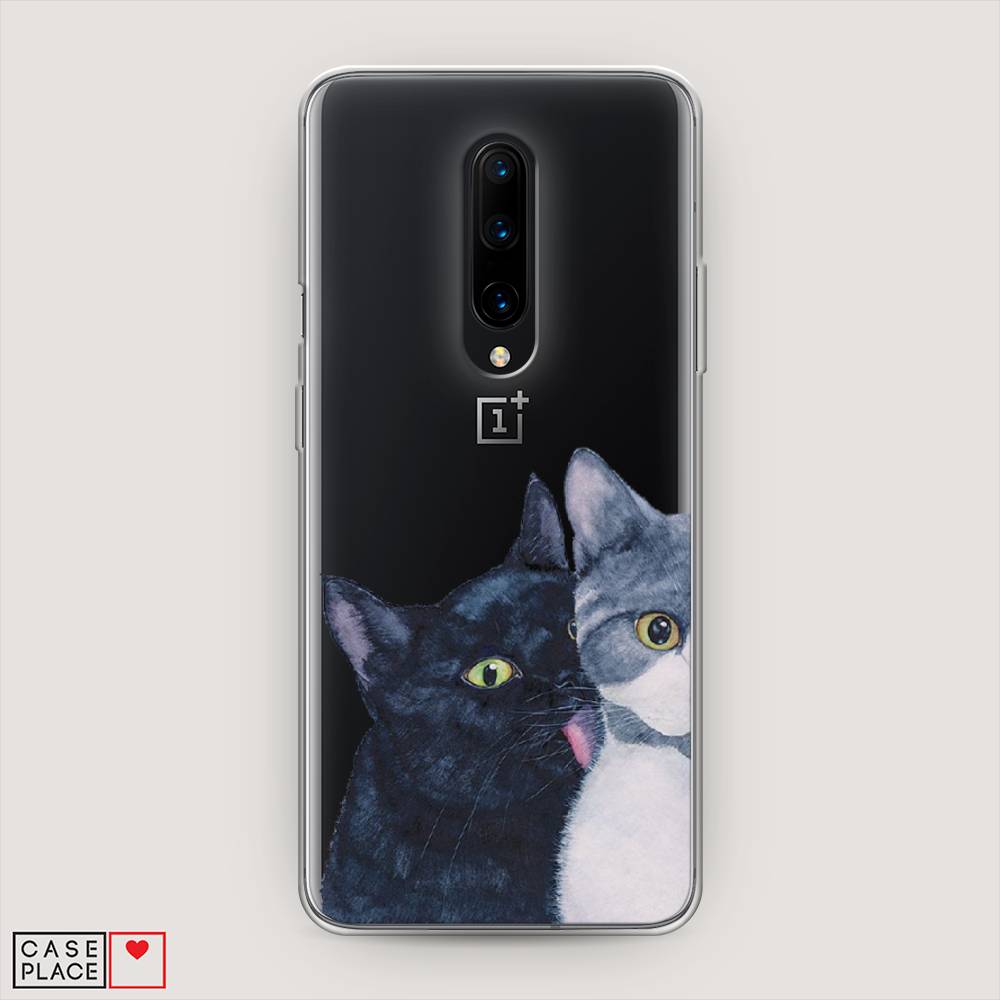 

Чехол Awog на OnePlus 8 / ВанПлас 8 "Кошачья любовь", Синий, 151250-1