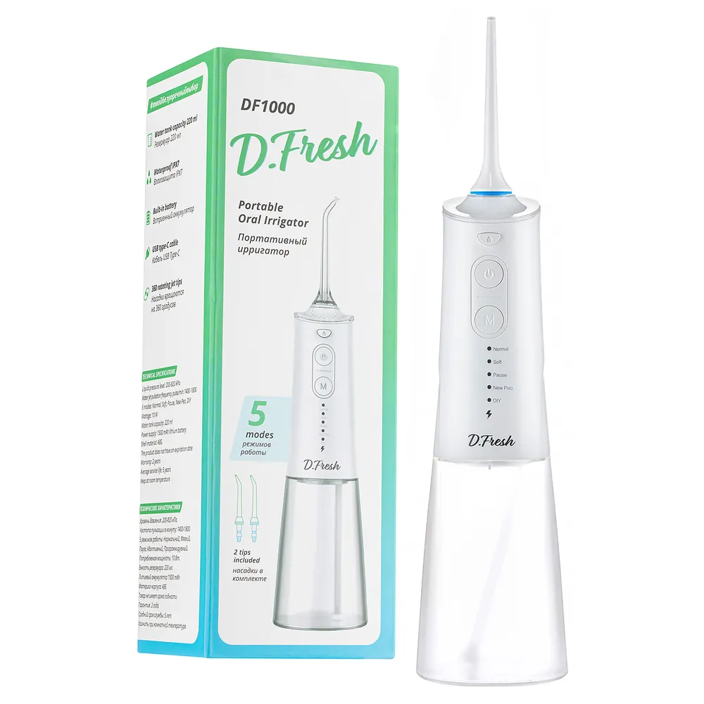 

Ирригатор D.Fresh DF1000 белый