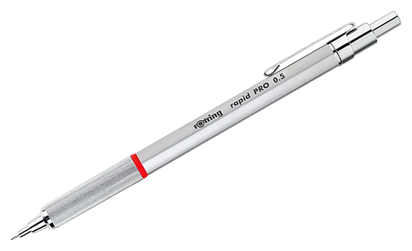 

Карандаш механический Rotring RAPID PRO CHROM 0,5 мм серебристый, S0914520