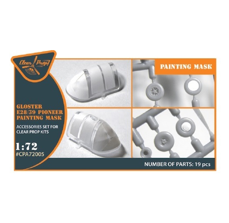 

CPA72005 Clear Prop! 1/72 Маски для Gloster E.28/39 Pioneer, Однотонный, CPA72005