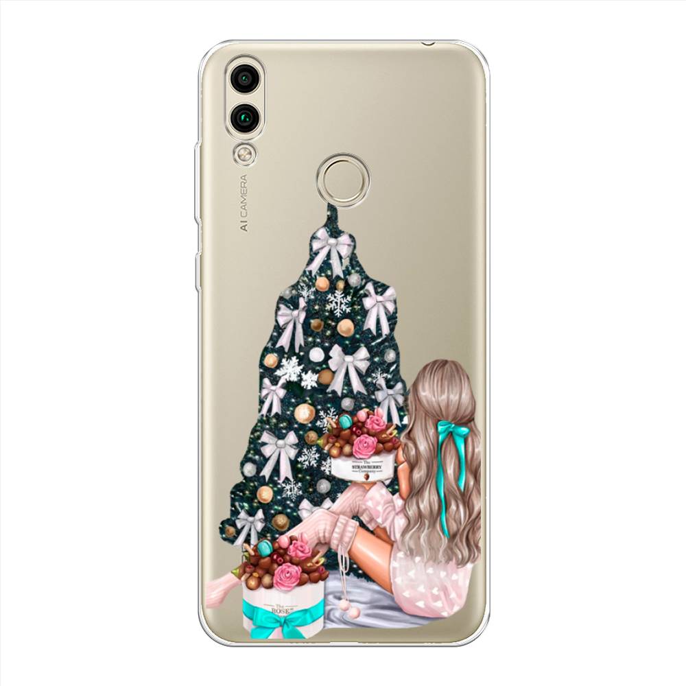 

Чехол на Honor 8C "New Year", Зеленый;бежевый;голубой, 67150-5