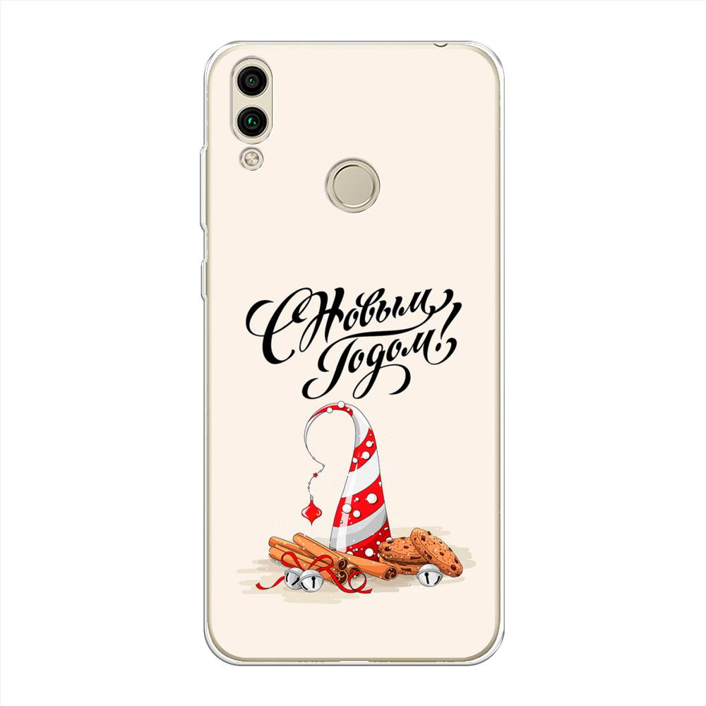 

Чехол на Honor 8C "Подарки на Новый Год", Бежевый;красный;черный, 67150-5