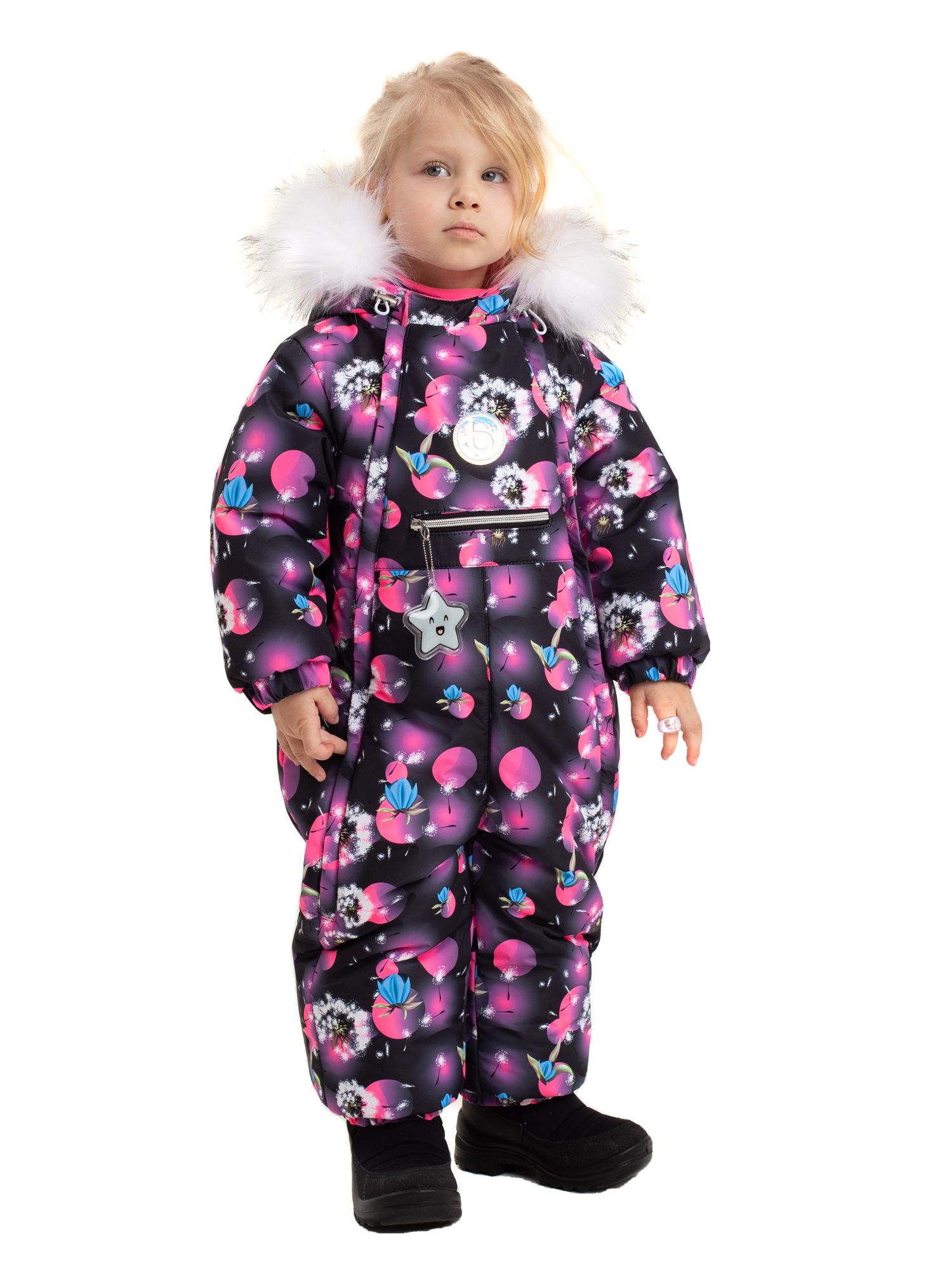 

Комбинезон детский Batik Долли 409-22з цв.мультиколор/сиреневый р.80, 409-22з