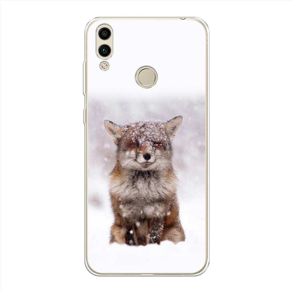 

Чехол на Honor 8C "Зимняя лиса", Белый;серый;коричневый, 67150-1