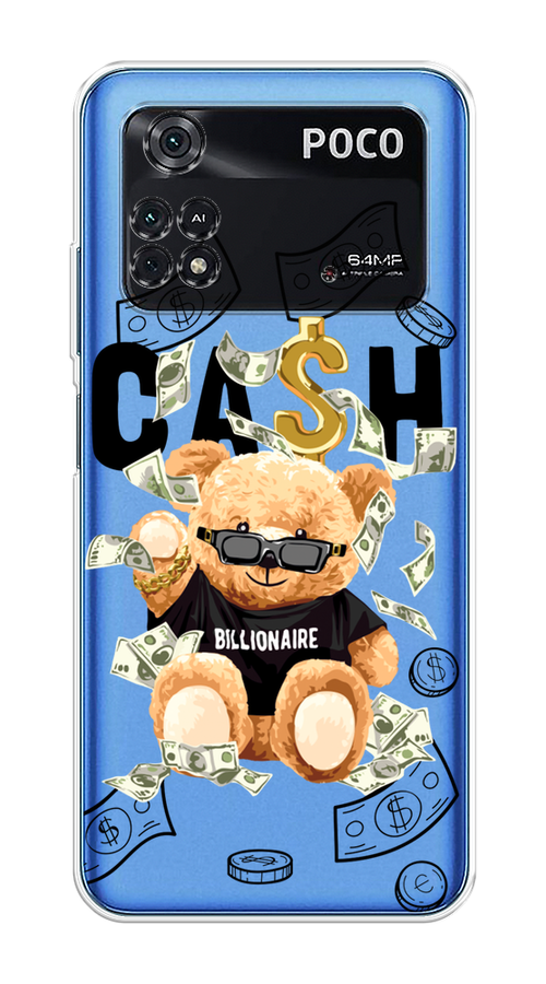 

Чехол на Poco M4 Pro 4G "Big cash", Черный;серый;бежевый, 313050-6
