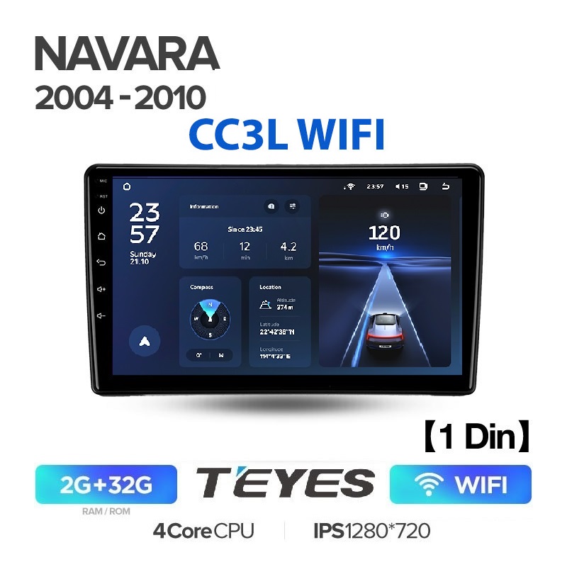 

Магнитола Teyes CC3L WIFI 2/32 Nissan Navara 2004-2010, CC3L WIFI