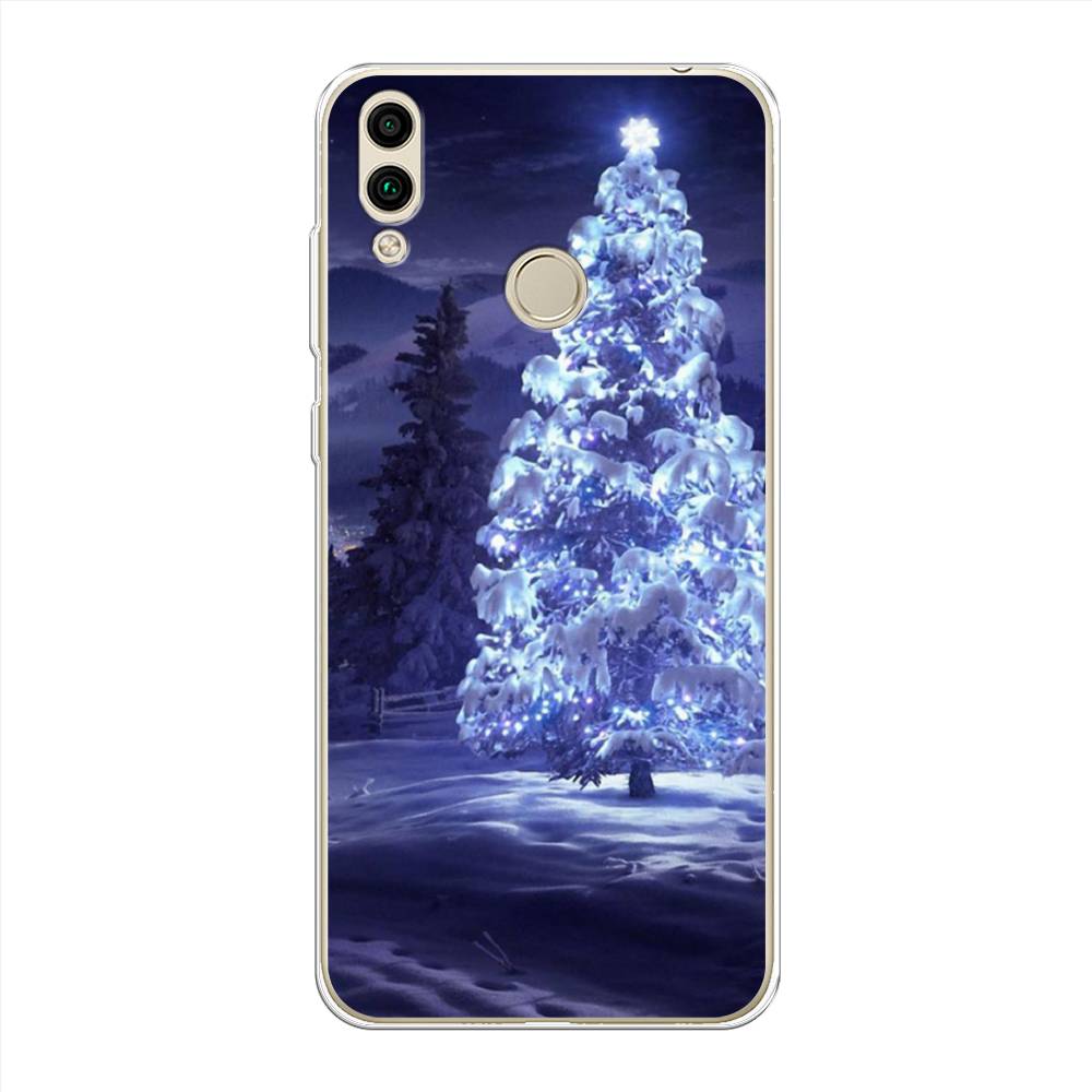 

Чехол на Honor 8C "Зима 4", Синий;черный;белый, 67150-2