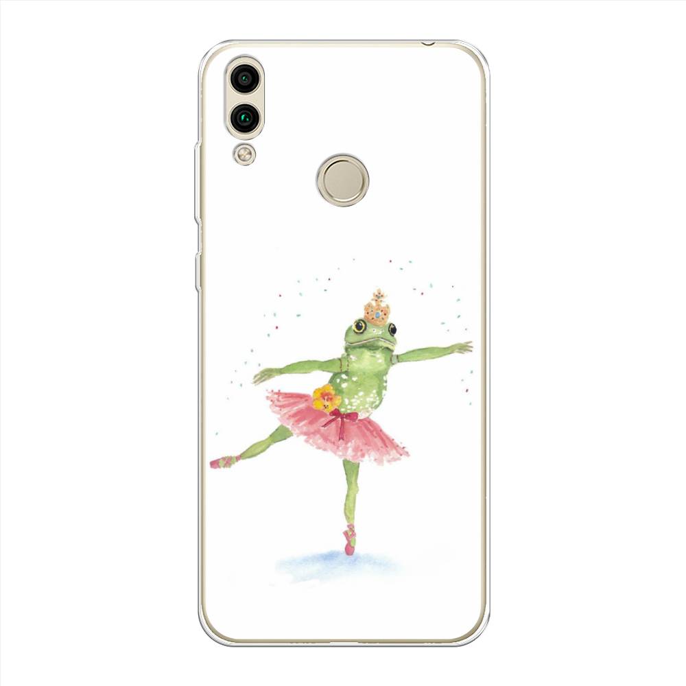 

Чехол на Honor 8C "Лягушка-балерина", Зеленый, 67150-4