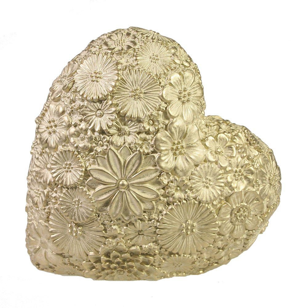 

Фигура декоративная Сердце (слоновая кость) 7*14*14см KSMR-713831/D142, Золотистый