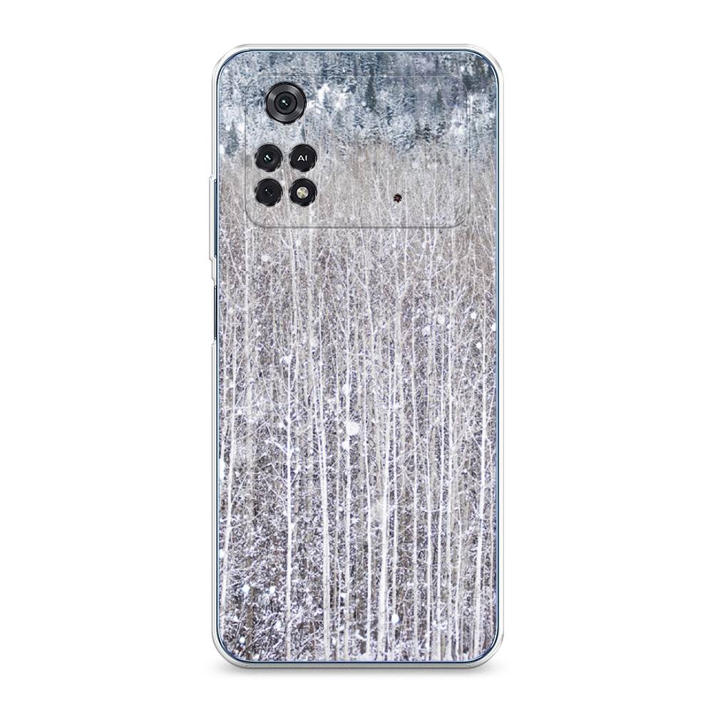 

Чехол для Xiaomi Poco M4 Pro 4G "Снежный лес", Бежевый;серый;белый, 313050-5