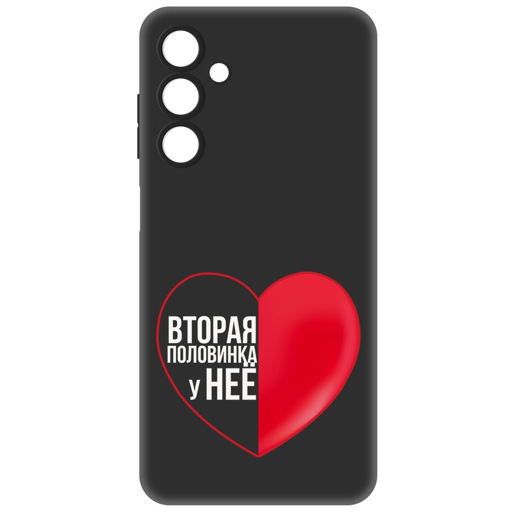 

Чехол-накладка Krutoff Soft Case Половинка у не для Samsung Galaxy A25 5G (A256) черный