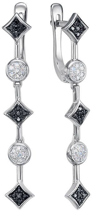 

Серьги из белого золота с бриллиантом Vesna jewelry 21728-256-27-00, 21728-256-27-00
