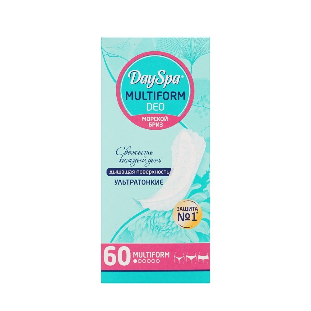 Прокладки ежедневные Day Spa Multiform Deo Морской бриз 60 шт 194₽