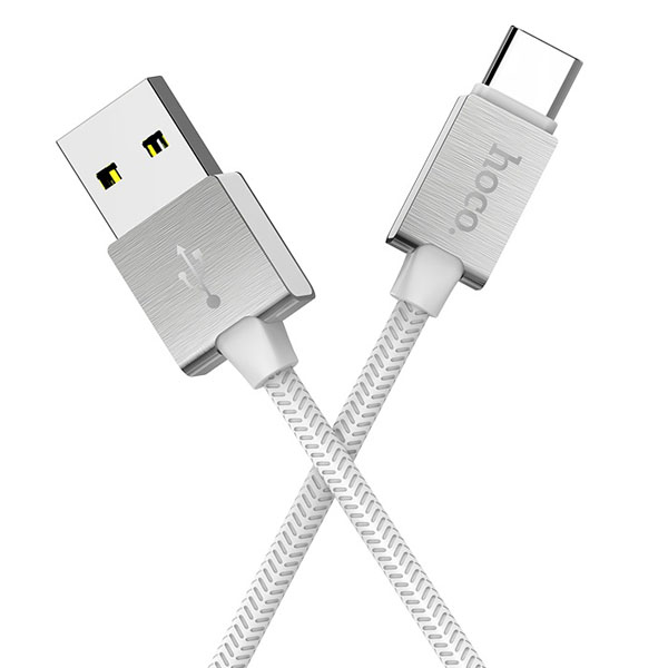 фото Кабель usb type-c hoco u49 <белый>