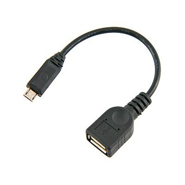 фото Кабель otg (usb host - microusb) (15 см) <черный> promise mobile