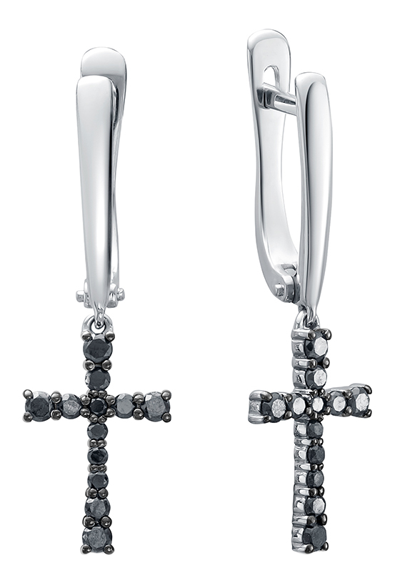 

Серьги из белого золота с бриллиантом Vesna jewelry 22116-256-02-00, 22116-256-02-00