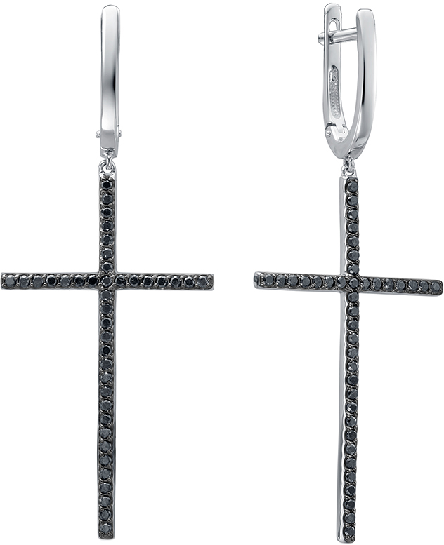 

Серьги из белого золота с бриллиантом Vesna jewelry 22115-256-02-00, 22115-256-02-00