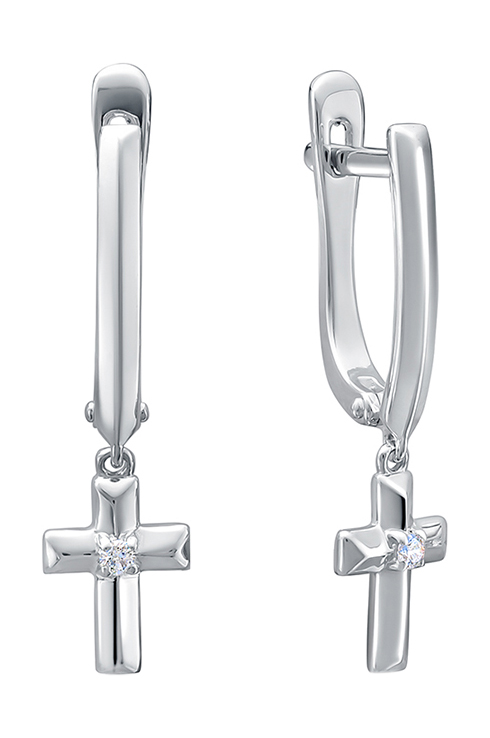 

Серьги из белого золота с бриллиантом Vesna jewelry 22113-251-00-00, 22113-251-00-00