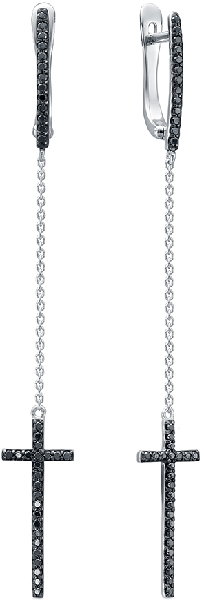 

Серьги из белого золота с бриллиантом Vesna jewelry 22108-256-02-00, 22108-256-02-00