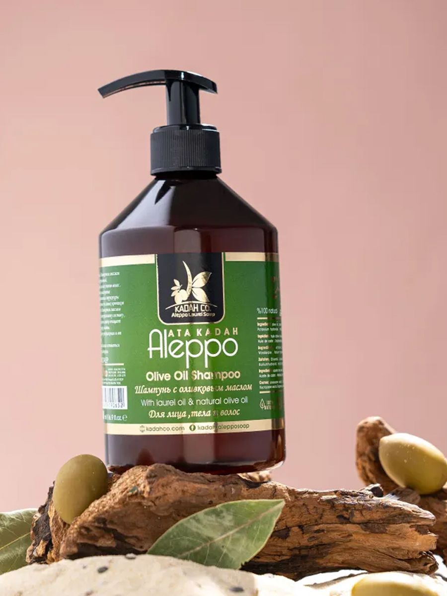Шампунь для волос ATA KADAH Алеппский оливковый Мёд 500 мл