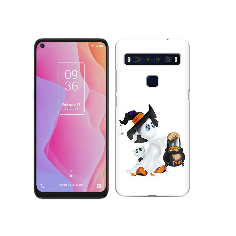 

Чехол MyPads Tocco для TCL 10L Маленький призрак, Прозрачный, Tocco
