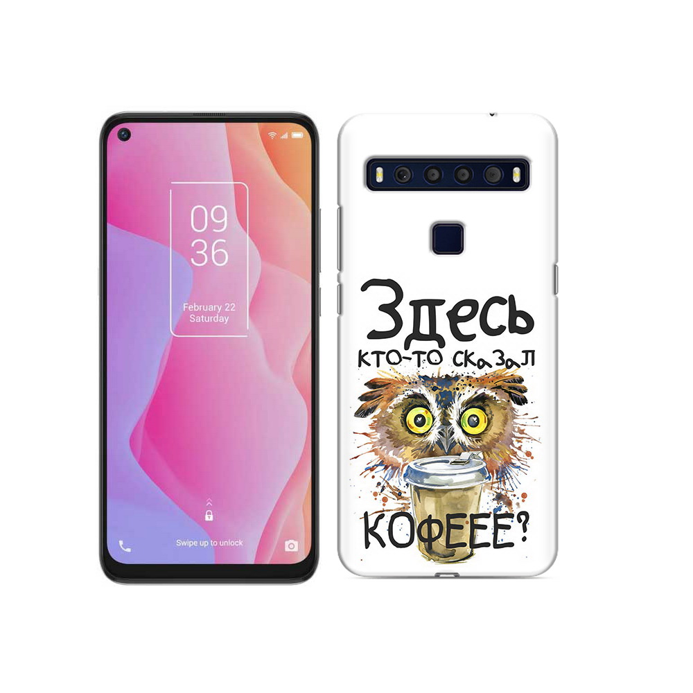

Чехол MyPads Tocco для TCL 10L Любительница кофе, Прозрачный, Tocco