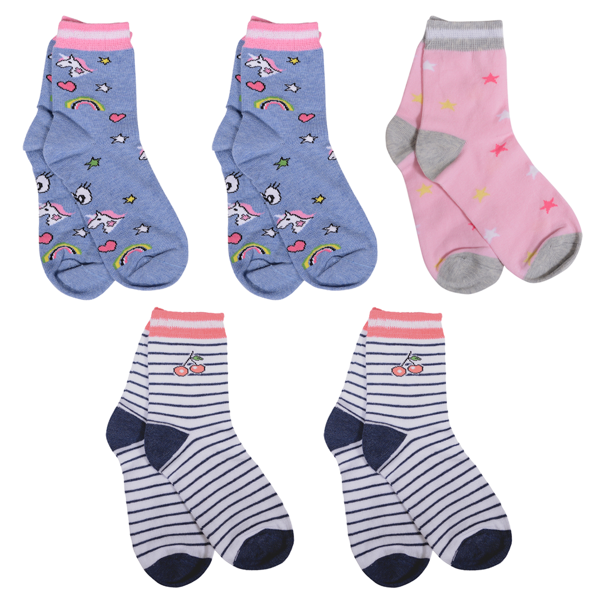 

Носки для девочек Rusocks 5-Д-31353 цв. розовый; синий; белый р. 34, 5-Д-31353