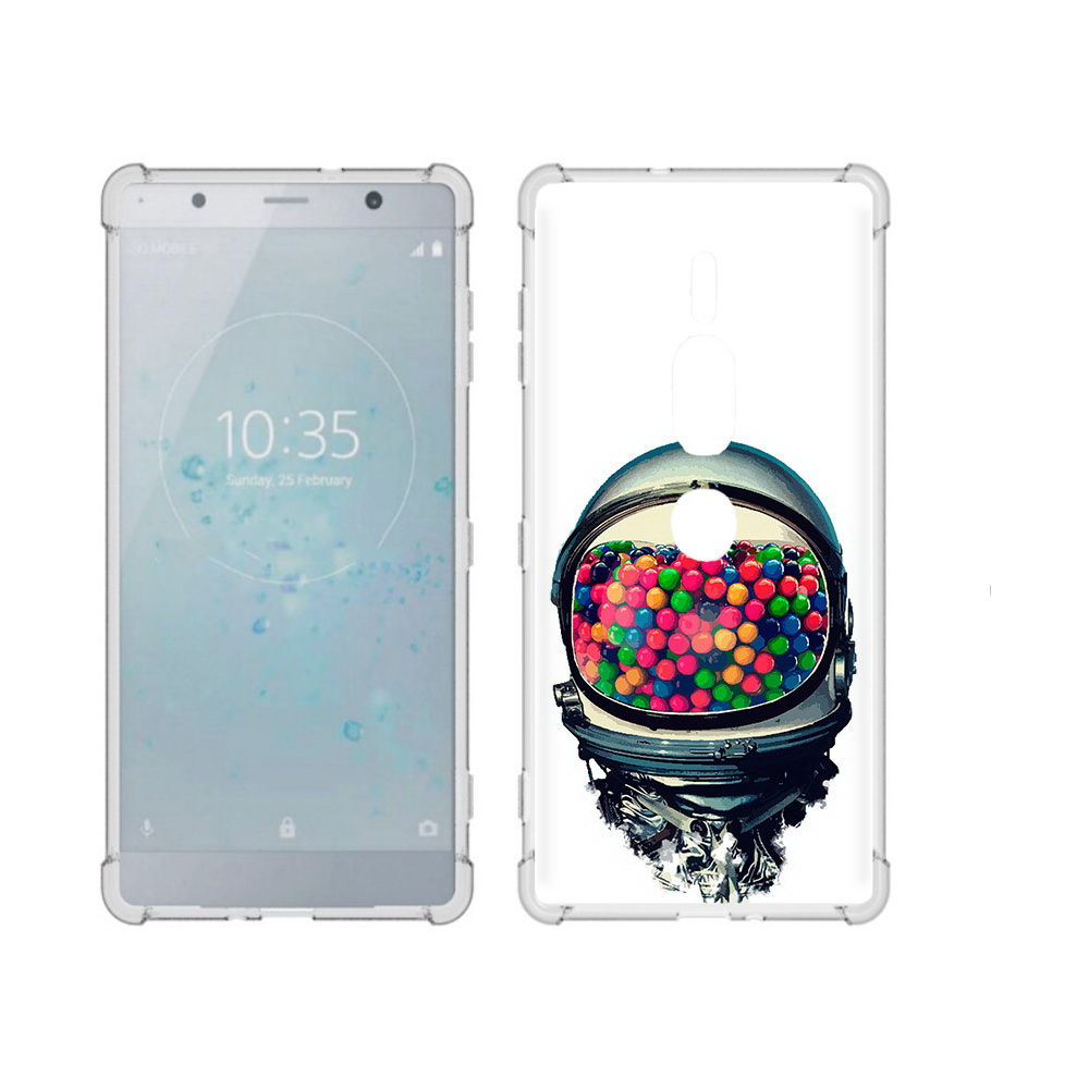 

Чехол MyPads Tocco для Sony Xperia XZ2 Premium шлем космонавта, Прозрачный, Tocco