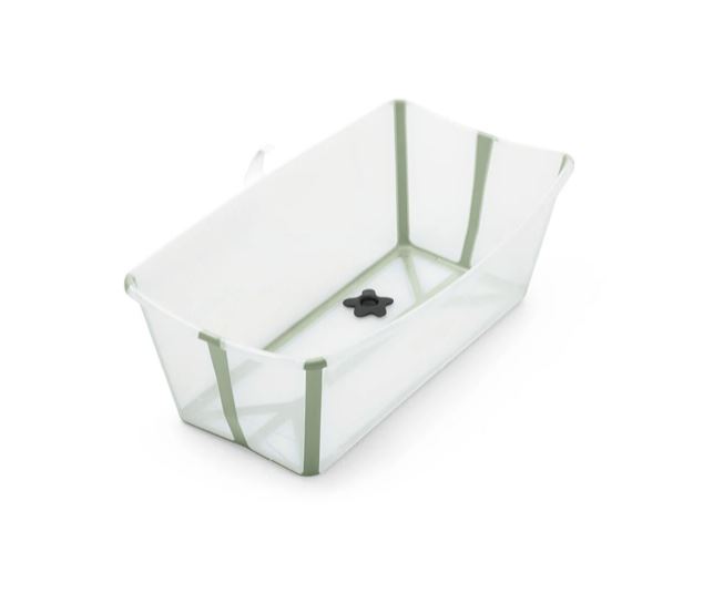 Ванночка Stokke Flexi Bath Transparent Green, прозрачный/зеленый stokke ванночка с горкой flexi bath макси bundle