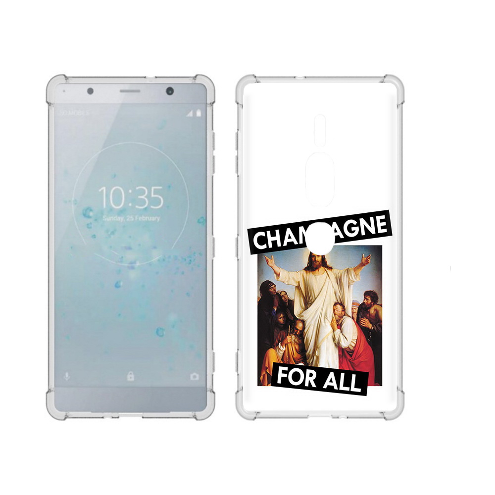 

Чехол MyPads Tocco для Sony Xperia XZ2 Premium шампанское, Прозрачный, Tocco