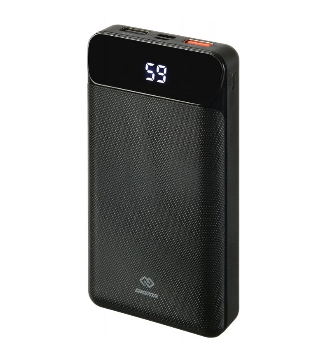

Внешний аккумулятор (Power Bank) Digma Power Delivery DG-20000-PL, 20000мAч, черный [dg-
