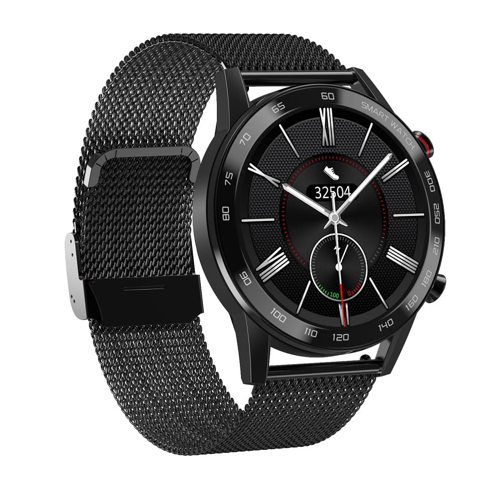 фото Смарт-часы smart watch dt95 garsline черные (ремешок черный металл)