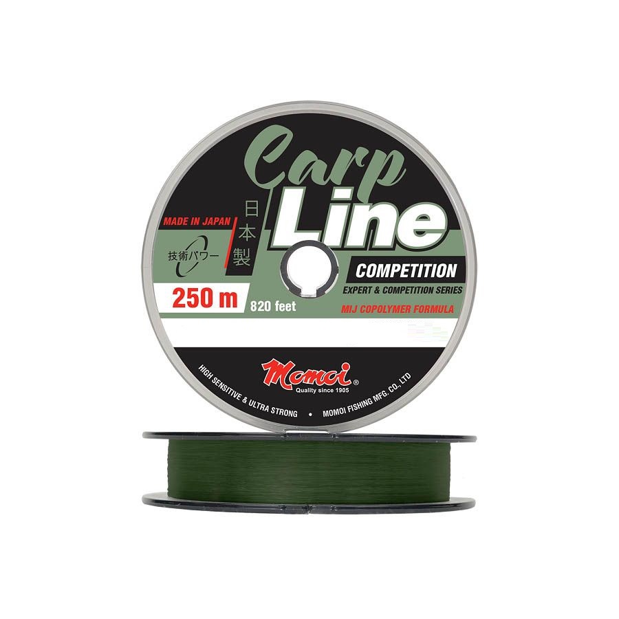 

Монофильная леска для рыбалки Momoi Carp Line (5 / 0.21 / 4.7 / 250 / 5 / оливковый / dark, Зеленый, Carp Line