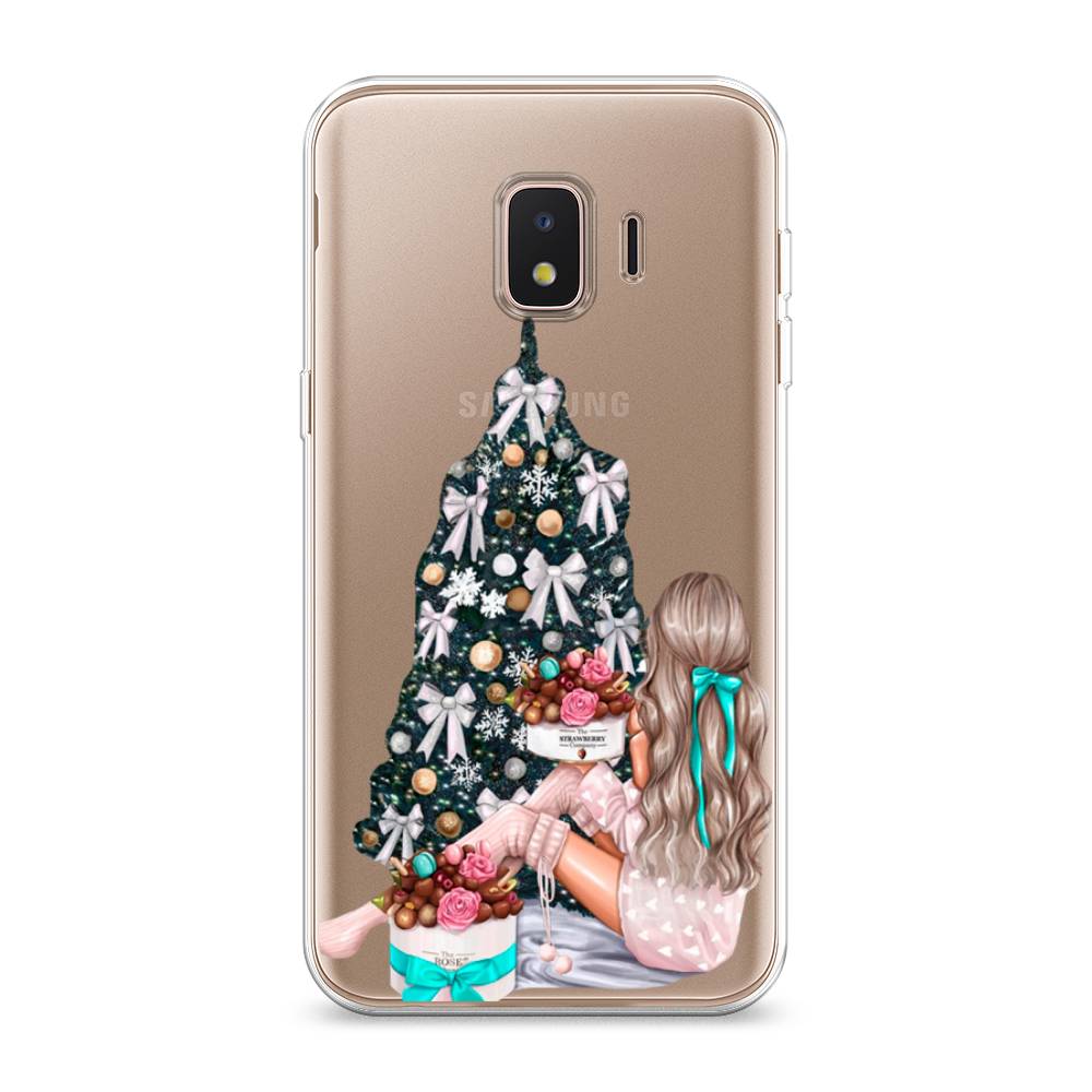 

Чехол на Samsung Galaxy J2 Core (2020) "New Year", Зеленый;бежевый;голубой, 2100550-5
