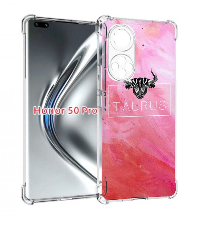 

Чехол бампер MyPads знак-зодиака-телец-3 для Honor 50 Pro, Прозрачный, Tocco