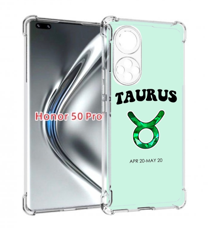 

Чехол бампер MyPads знак-зодиака-телец-1 для Honor 50 Pro, Прозрачный, Tocco