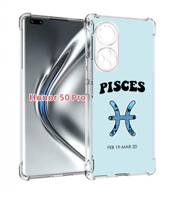 

Чехол бампер MyPads знак-зодиака-рыбы-3 для Honor 50 Pro/, Прозрачный, Tocco