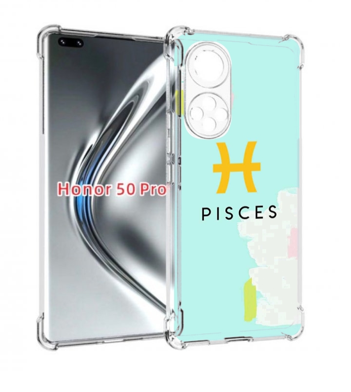 

Чехол бампер MyPads знак-зодиака-рыбы-2 для Honor 50 Pro/, Прозрачный, Tocco