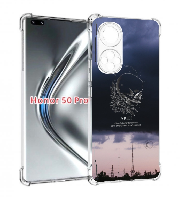 

Чехол бампер MyPads знак-зодиака-овен-4 для Honor 50 Pro/, Прозрачный, Tocco