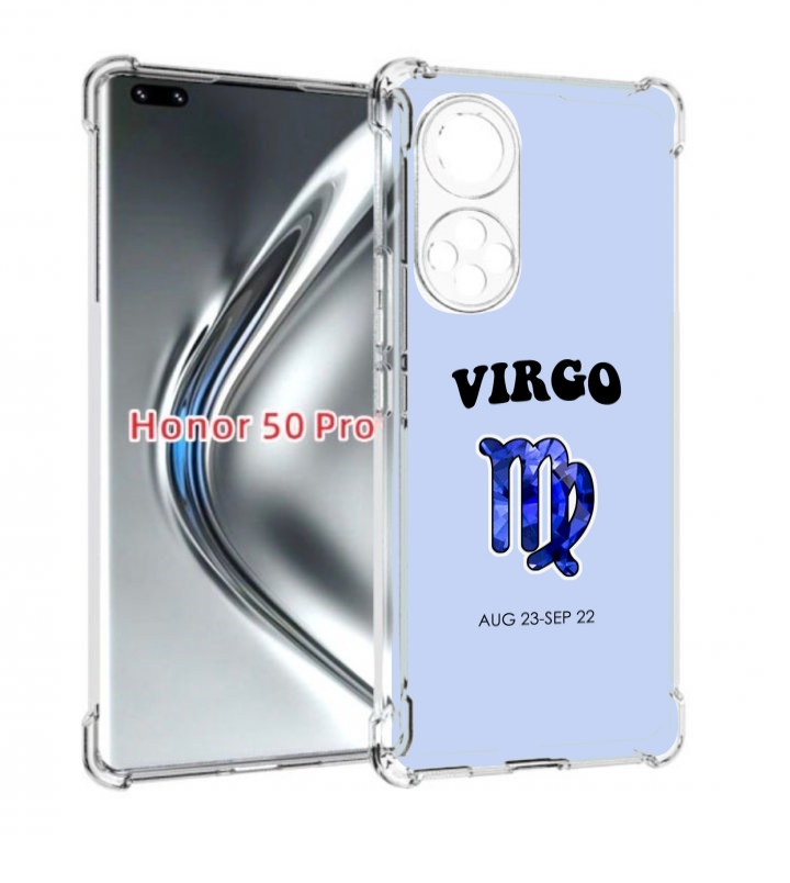 

Чехол бампер MyPads знак-зодиака-дева-1 для Honor 50 Pro/, Прозрачный, Tocco