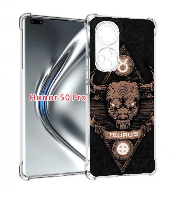 

Чехол бампер MyPads знак зодиака телец 2 для Honor 50 Pro, Прозрачный, Tocco