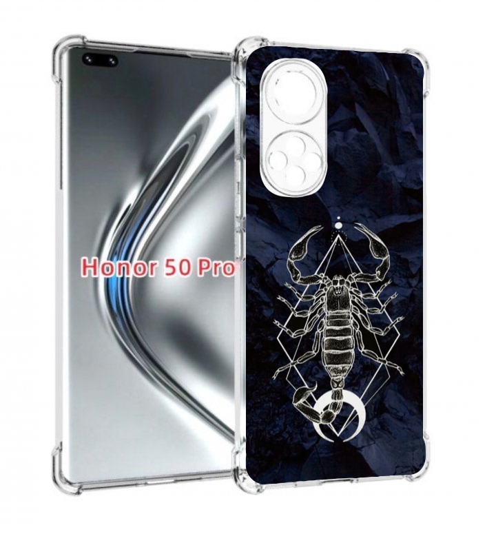

Чехол бампер MyPads знак зодиака скорпион 3 для Honor 50, Прозрачный, Tocco