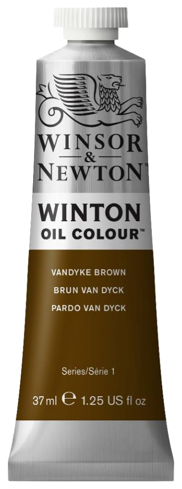 Масляная краска WINSOR&NEWTON Winton 37 мл 676 коричневый ван дейк