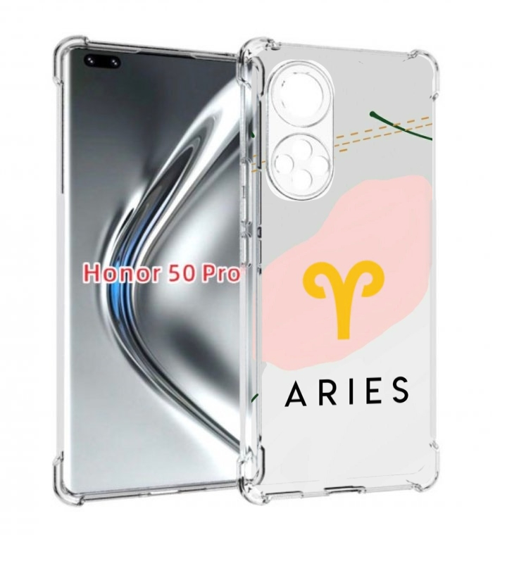 

Чехол бампер MyPads знак зодиака овен 7 для Honor 50 Pro/, Прозрачный, Tocco