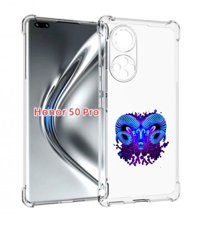 

Чехол бампер MyPads знак зодиака овен 2 для Honor 50 Pro/, Прозрачный, Tocco