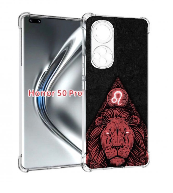 

Чехол бампер MyPads знак зодиака лев 4 для Honor 50 Pro/N, Прозрачный, Tocco