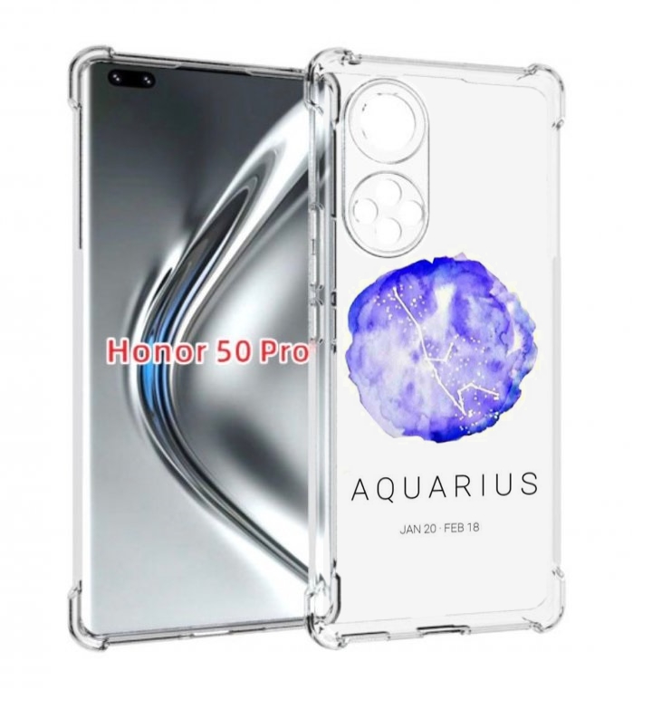 

Чехол бампер MyPads знак зодиака водолеи 5 для Honor 50, Прозрачный, Tocco