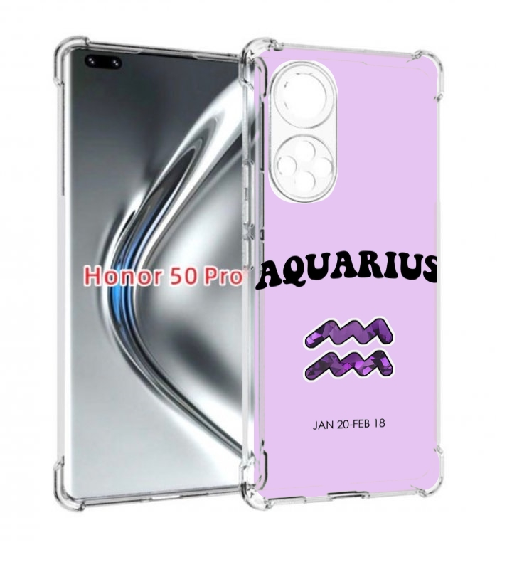 

Чехол бампер MyPads знак зодиака водолеи 4 для Honor 50, Прозрачный, Tocco