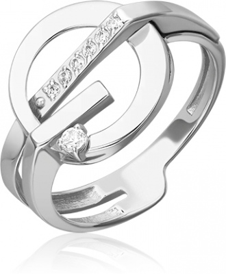 

Кольцо из белого золота с фианитом р. 17,5 PLATINA jewelry 01-5680-00-401-1120, 01-5680-00-401-1120