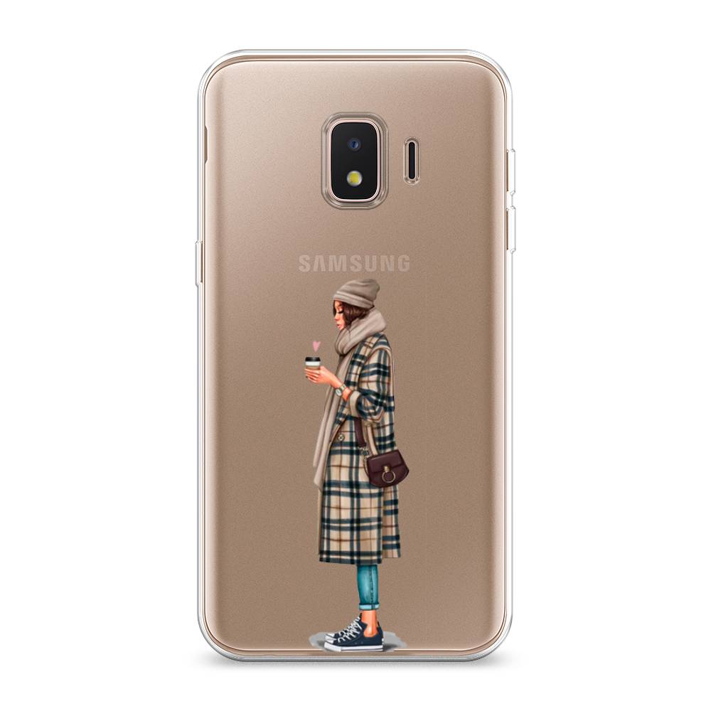 

Чехол для Samsung Galaxy J2 Core (2020) "Утренний кофе", Коричневый;бежевый, 2100550-6
